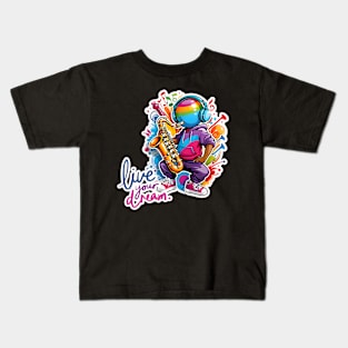 Vibrant Musical Energy Kids T-Shirt